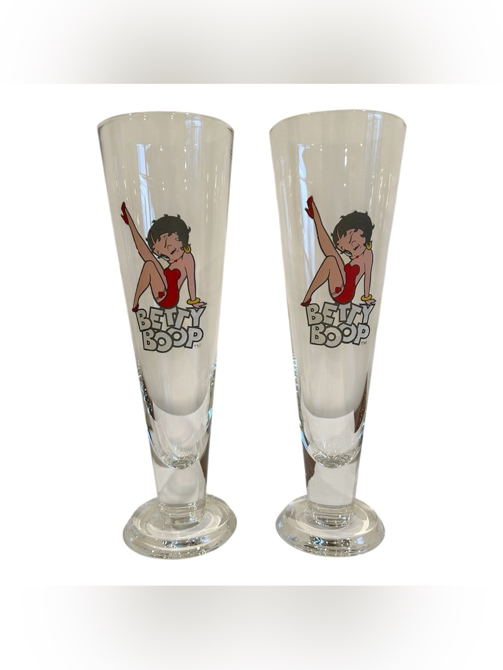 Betty Boop Beer Glasses - Set of 2
